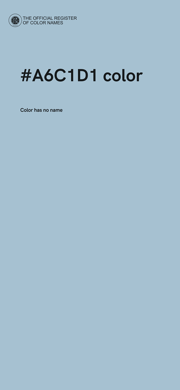 #A6C1D1 color image