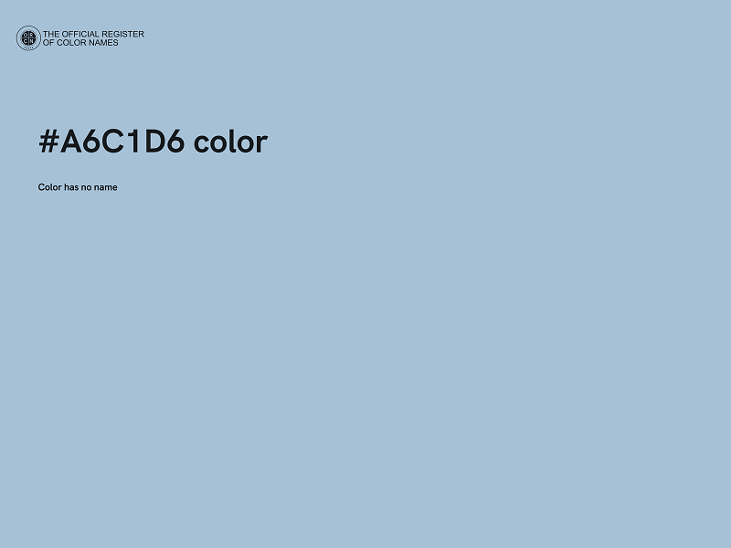 #A6C1D6 color image