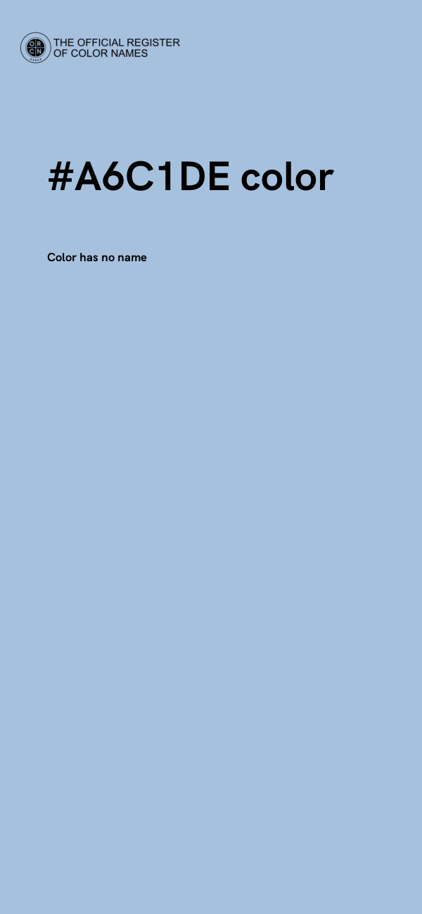 #A6C1DE color image