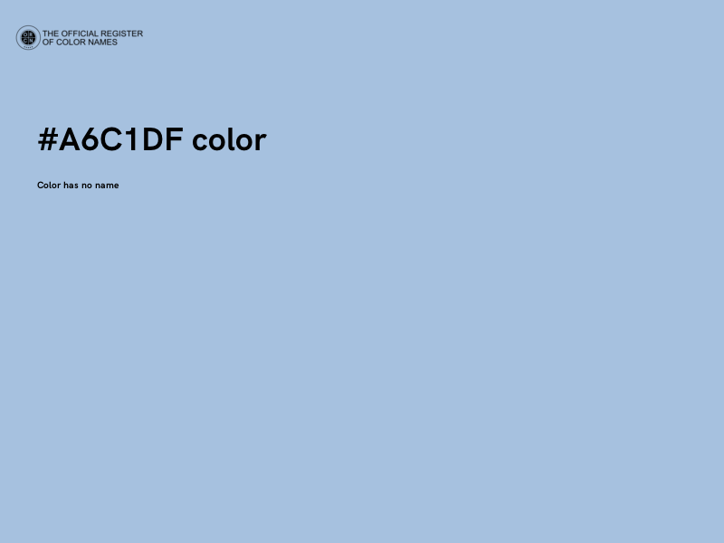 #A6C1DF color image