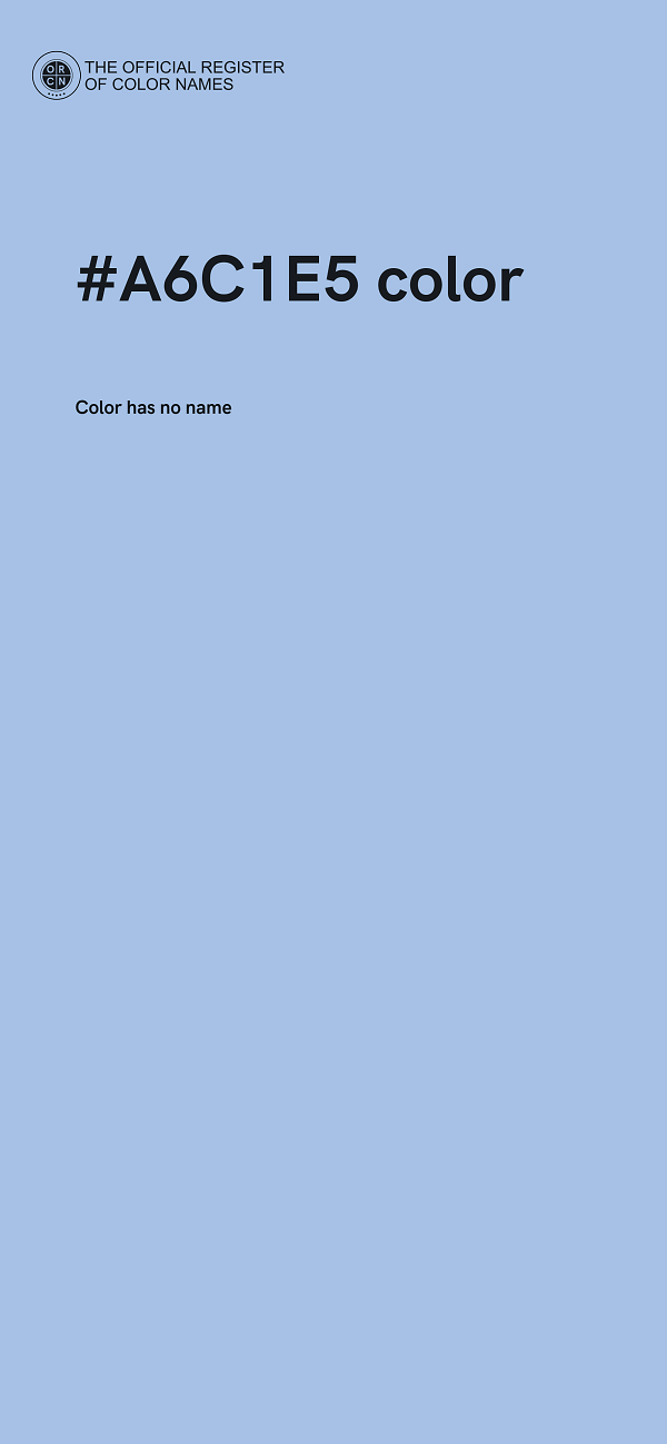 #A6C1E5 color image