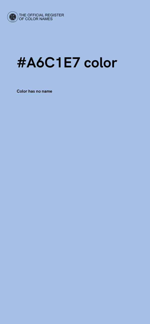 #A6C1E7 color image