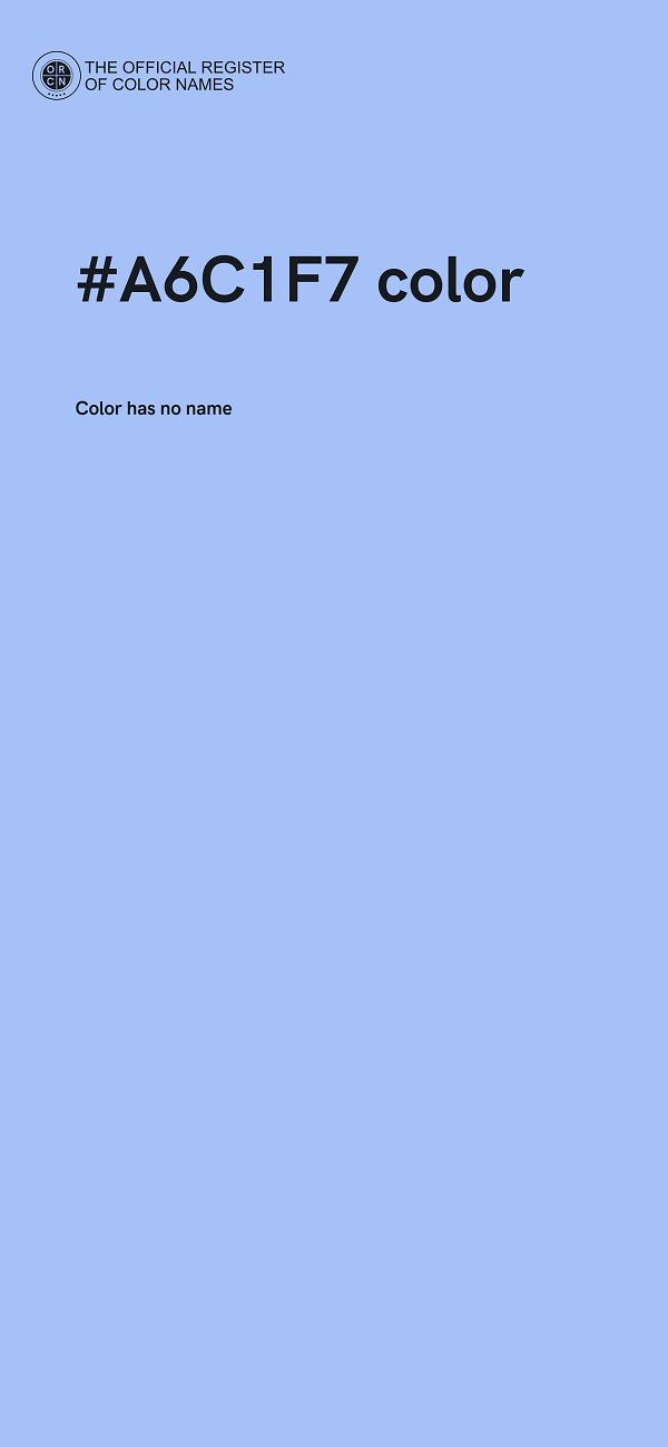 #A6C1F7 color image