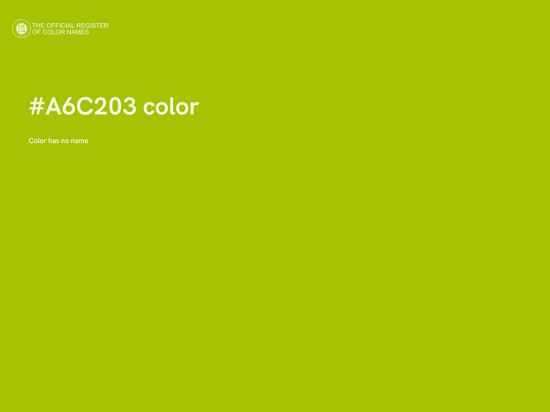#A6C203 color image