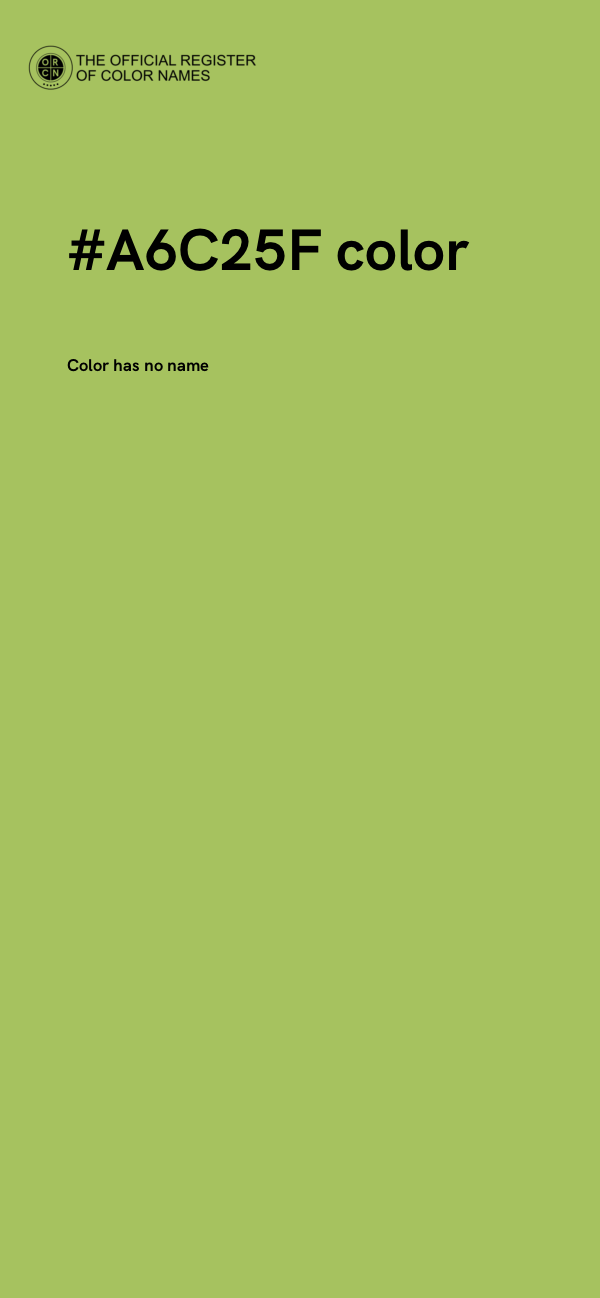 #A6C25F color image
