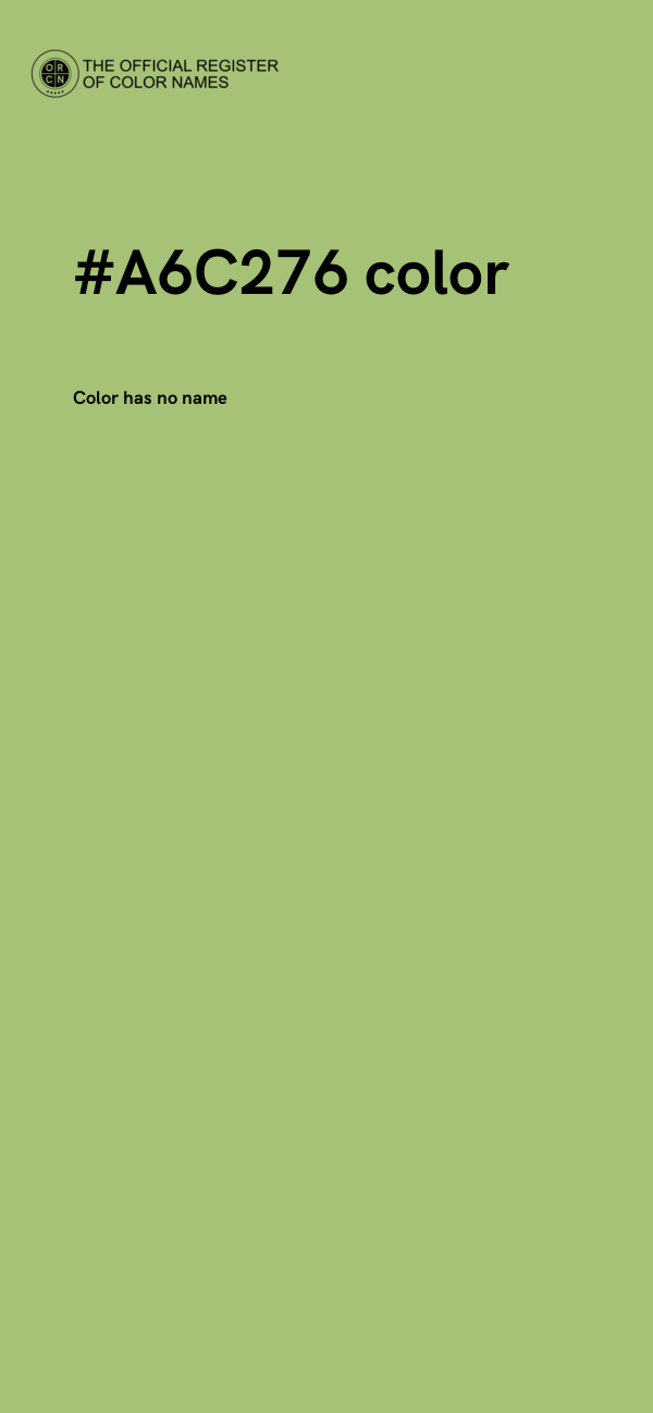 #A6C276 color image