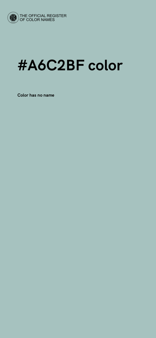 #A6C2BF color image