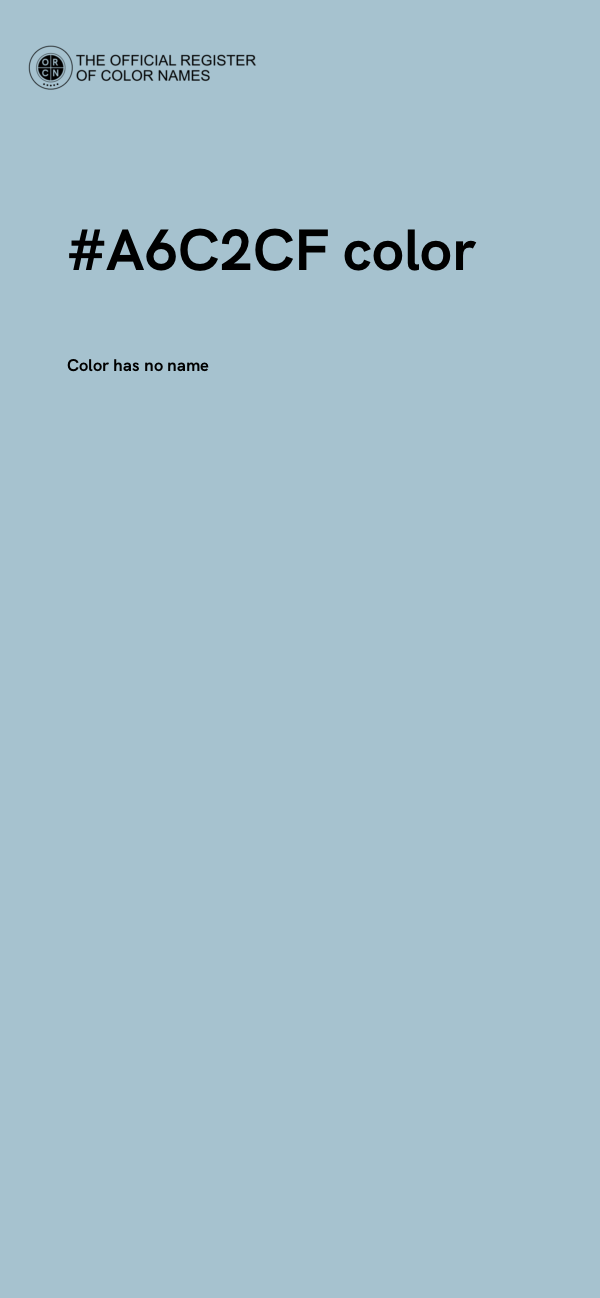 #A6C2CF color image