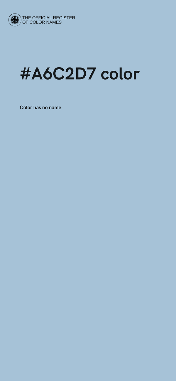 #A6C2D7 color image