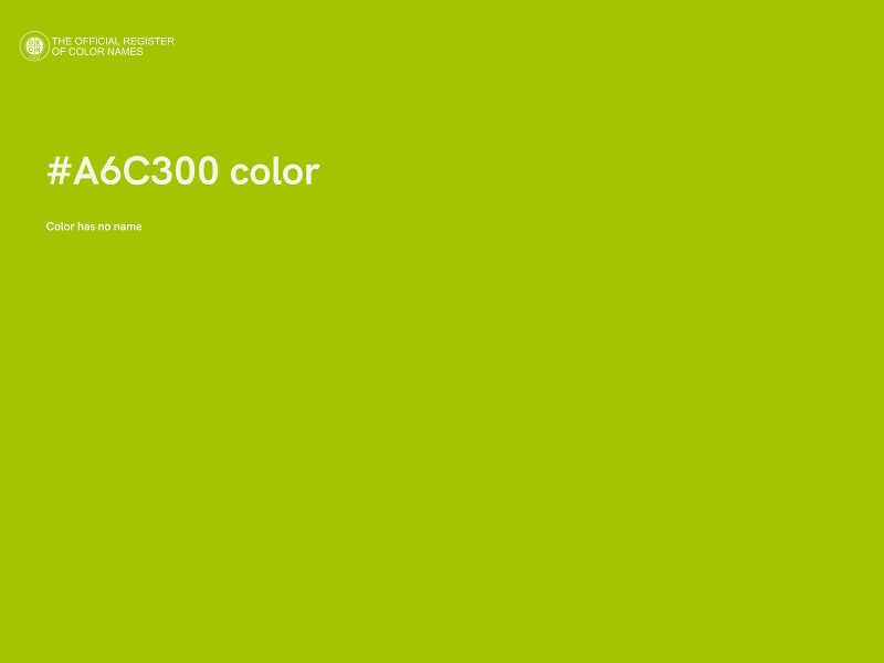 #A6C300 color image