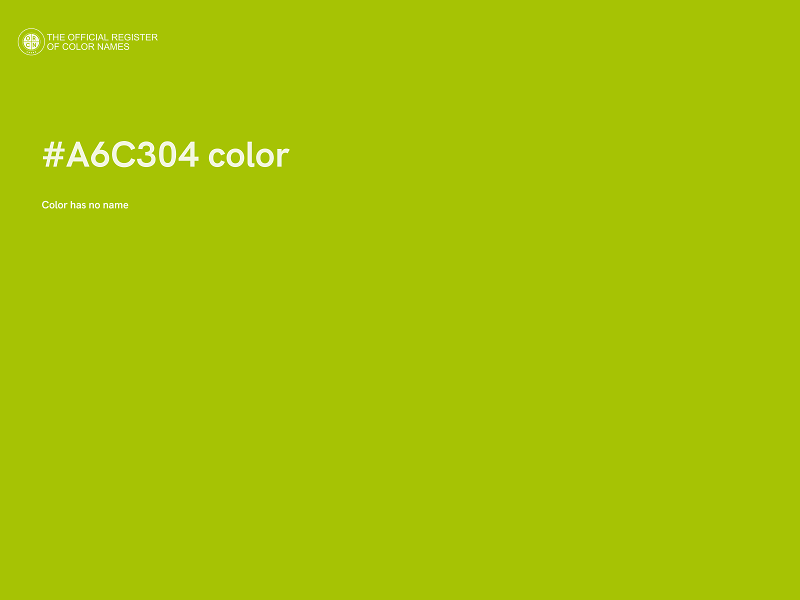 #A6C304 color image