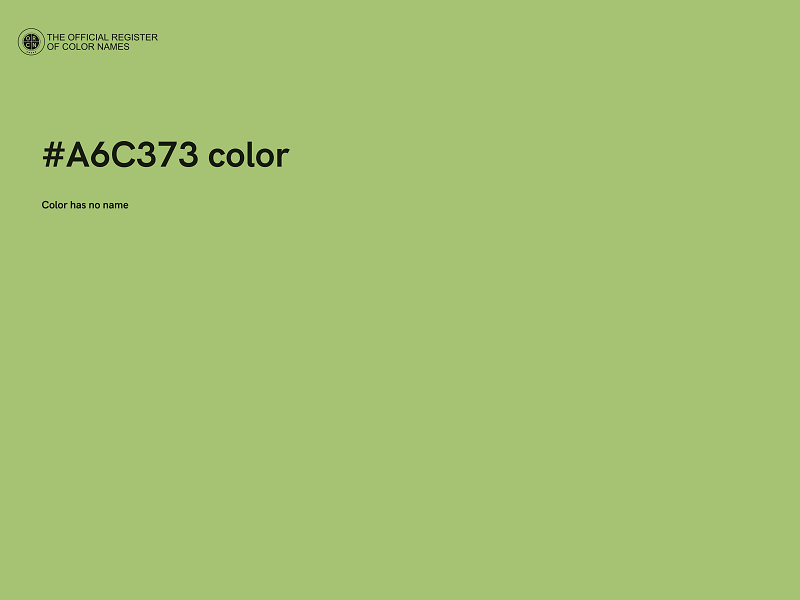 #A6C373 color image