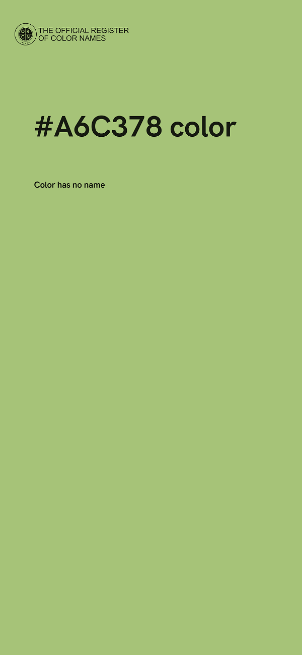 #A6C378 color image
