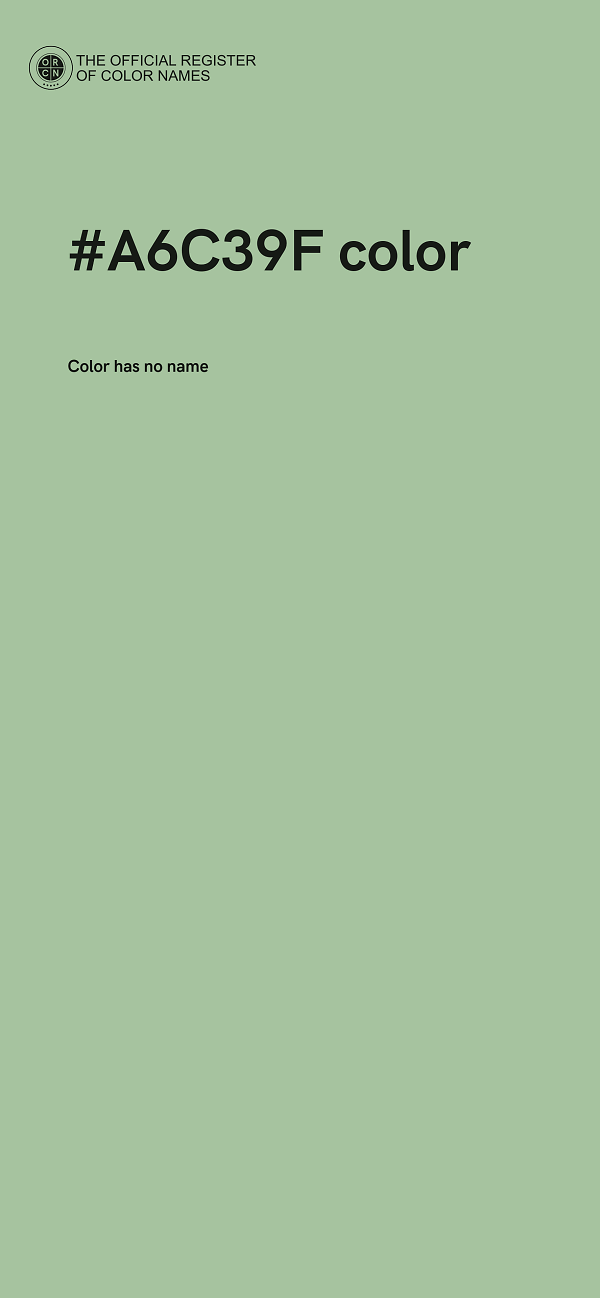 #A6C39F color image