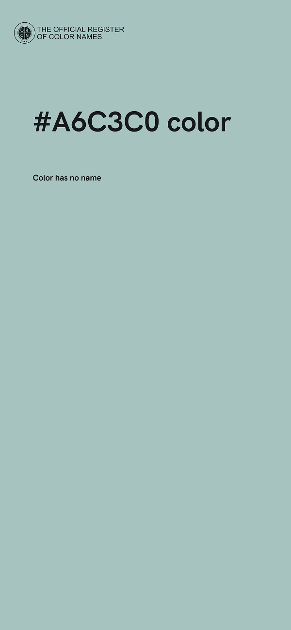 #A6C3C0 color image