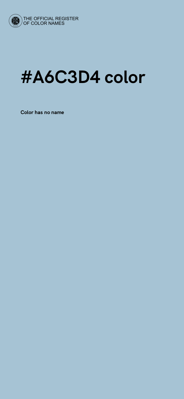 #A6C3D4 color image