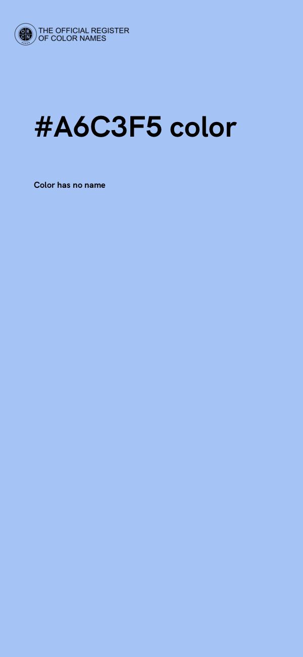 #A6C3F5 color image