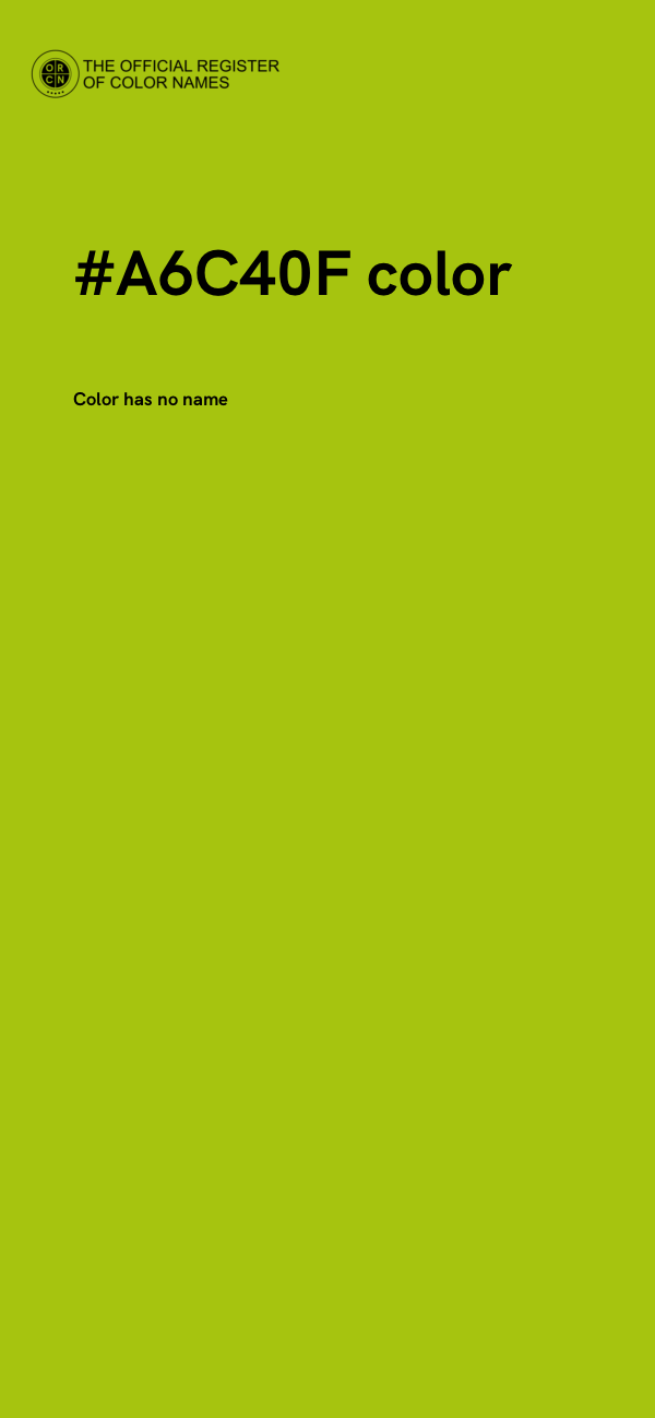 #A6C40F color image