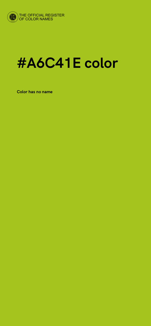 #A6C41E color image