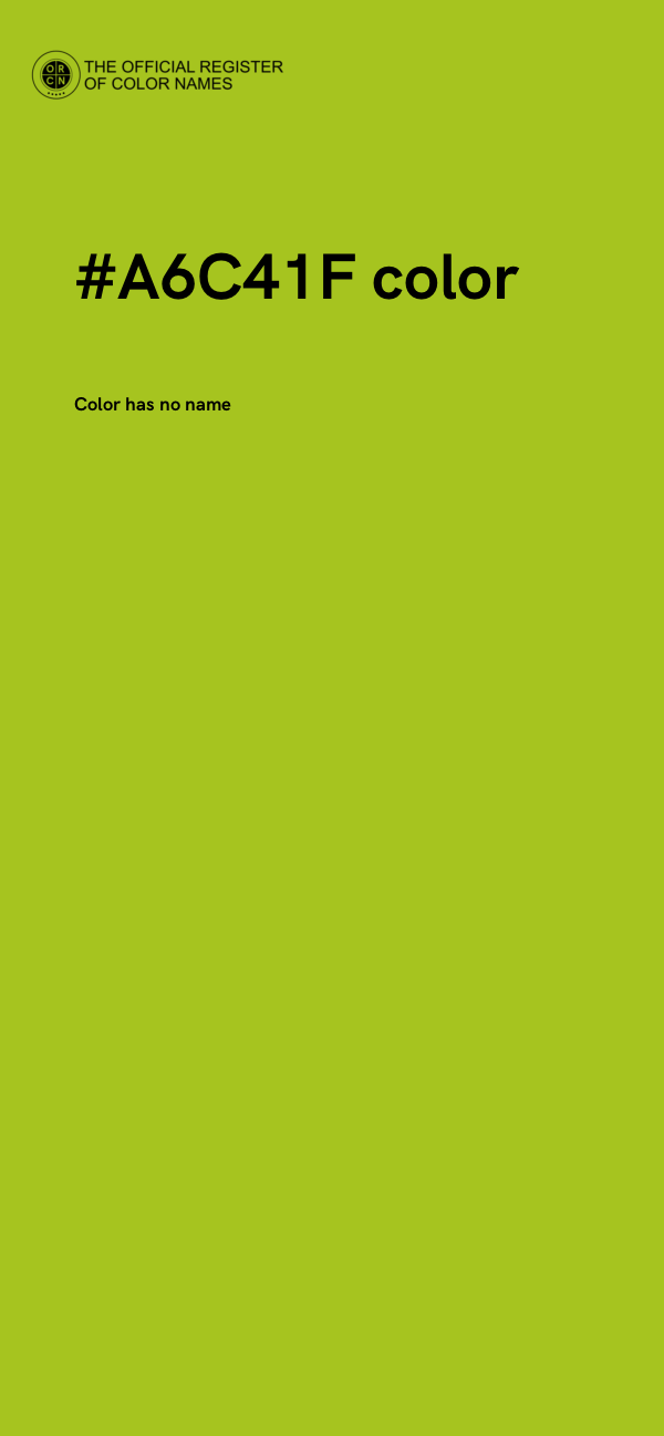 #A6C41F color image