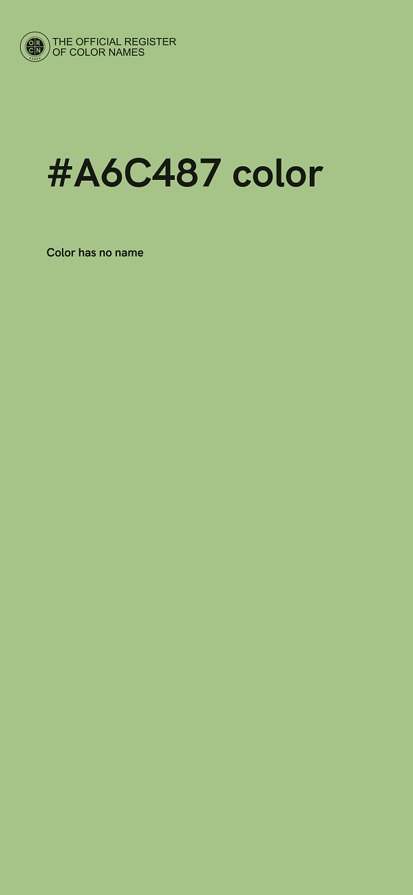 #A6C487 color image