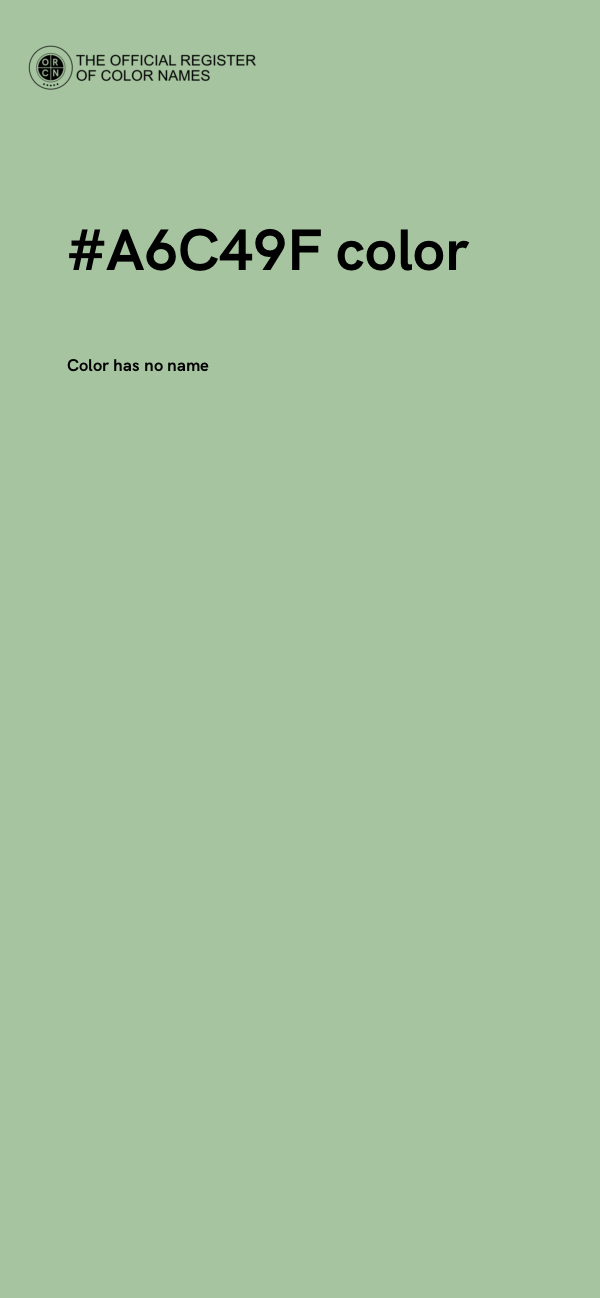 #A6C49F color image