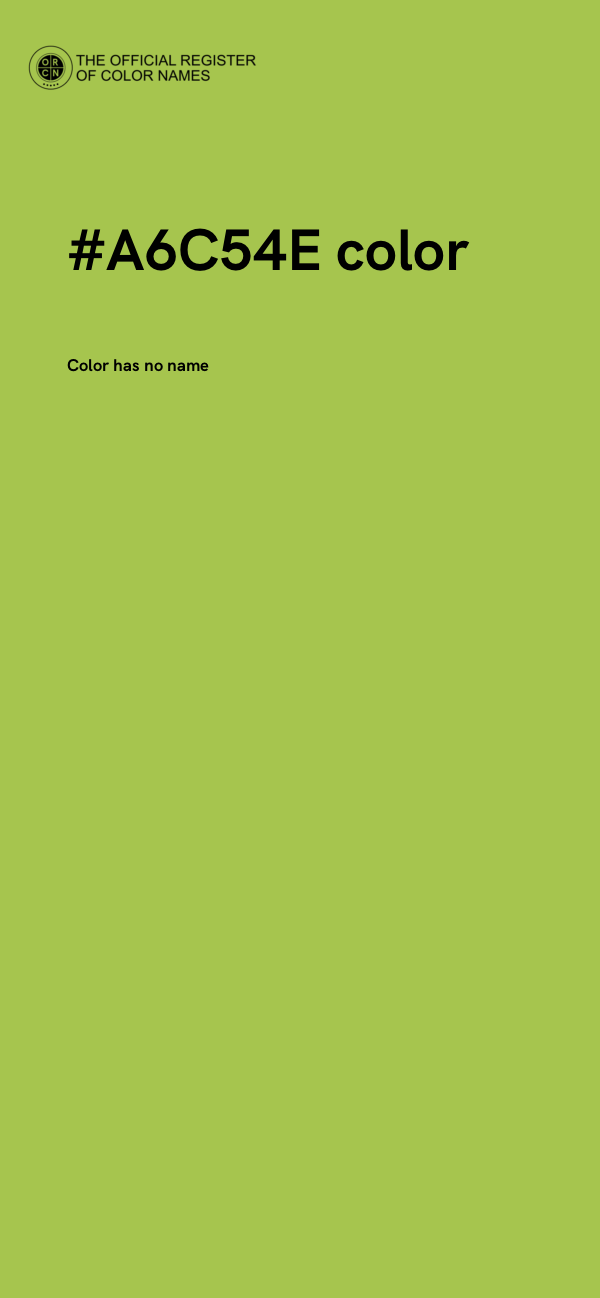 #A6C54E color image