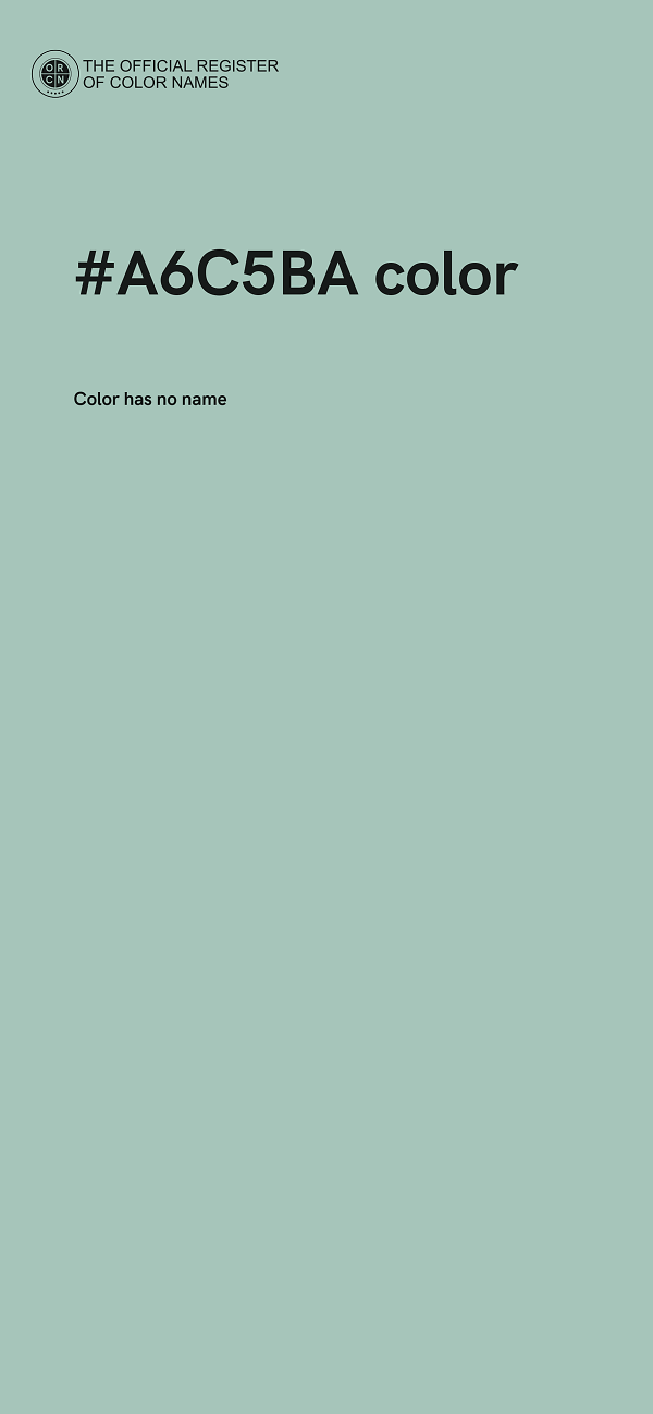 #A6C5BA color image