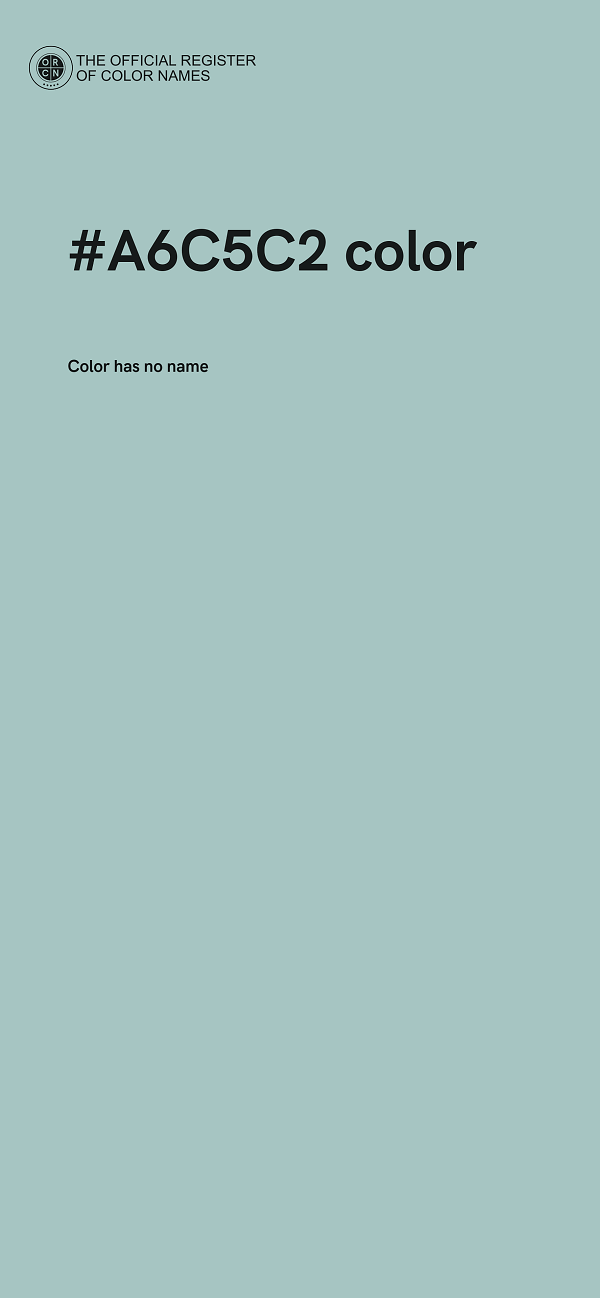#A6C5C2 color image