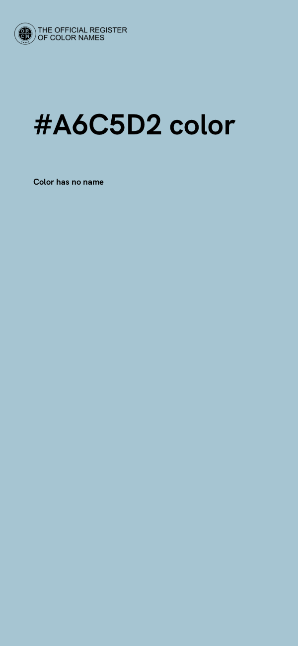 #A6C5D2 color image
