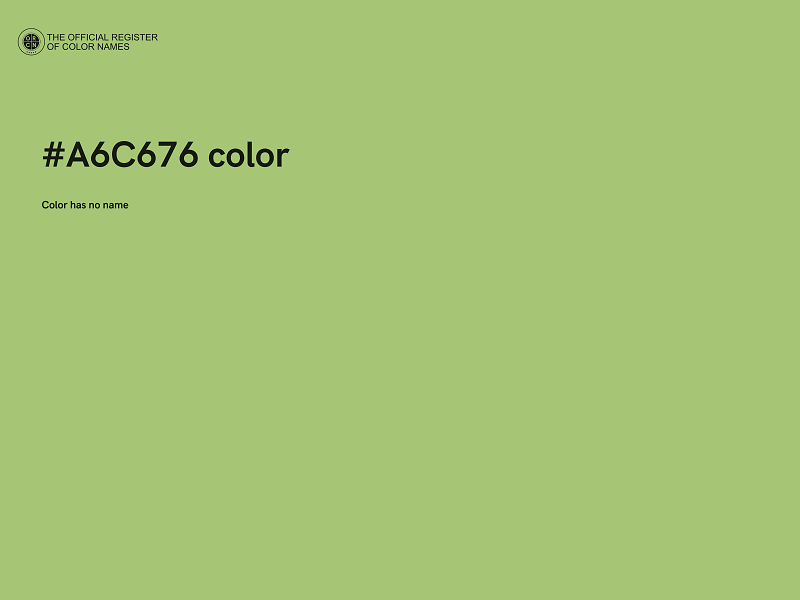 #A6C676 color image