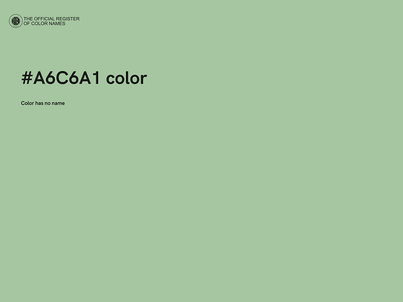 #A6C6A1 color image