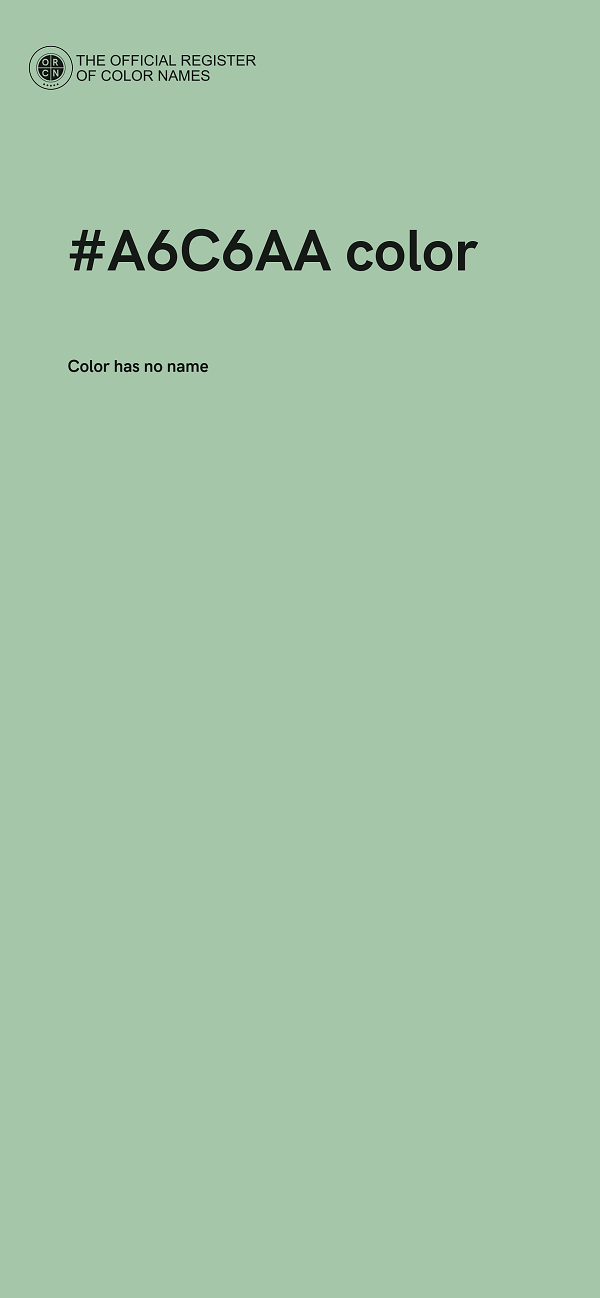 #A6C6AA color image