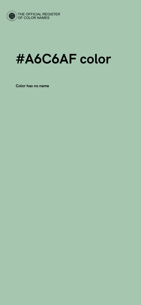 #A6C6AF color image