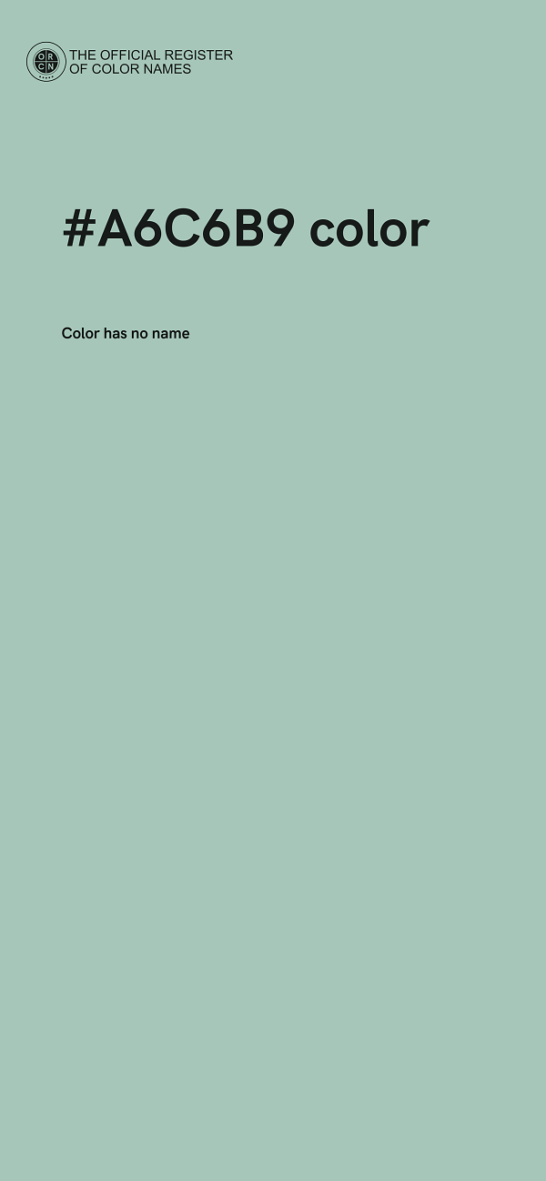 #A6C6B9 color image