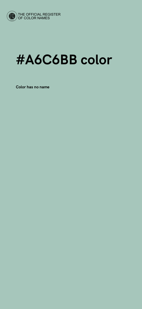 #A6C6BB color image