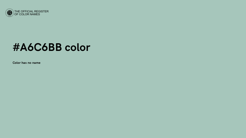 #A6C6BB color image