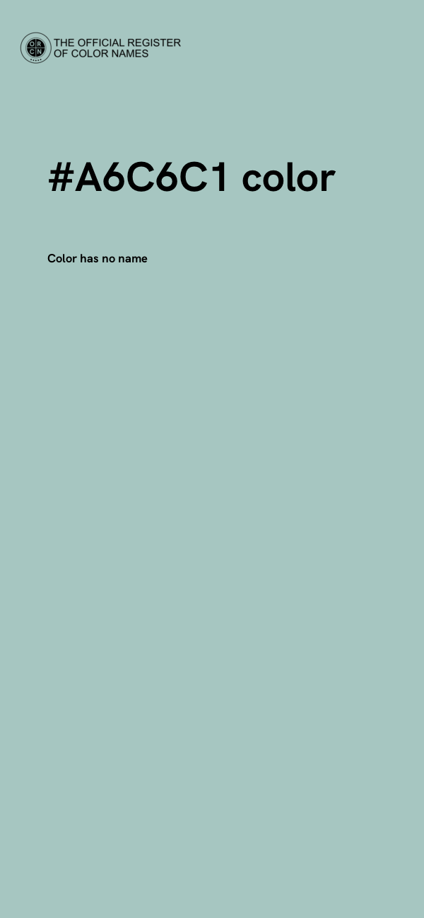 #A6C6C1 color image