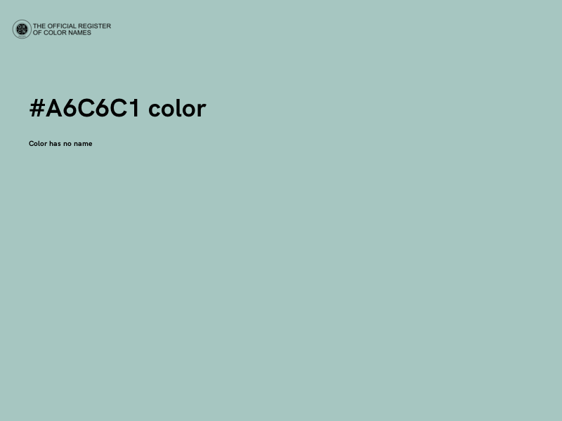 #A6C6C1 color image