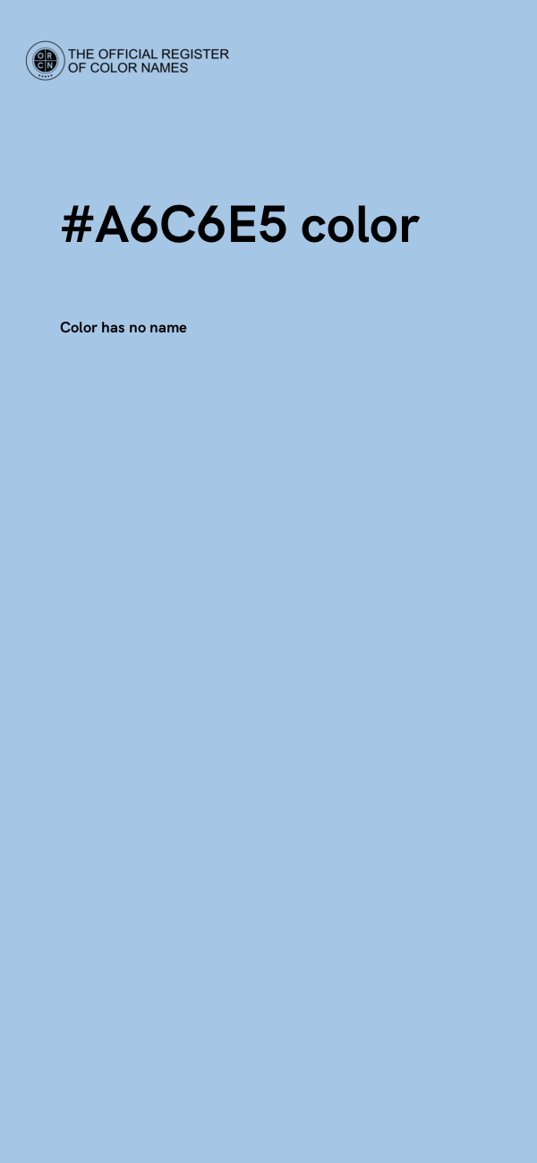 #A6C6E5 color image