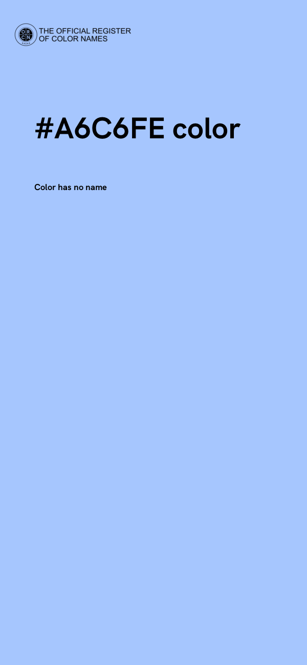 #A6C6FE color image