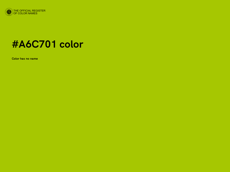 #A6C701 color image