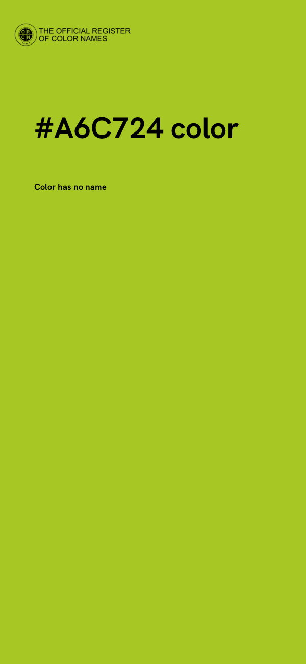 #A6C724 color image