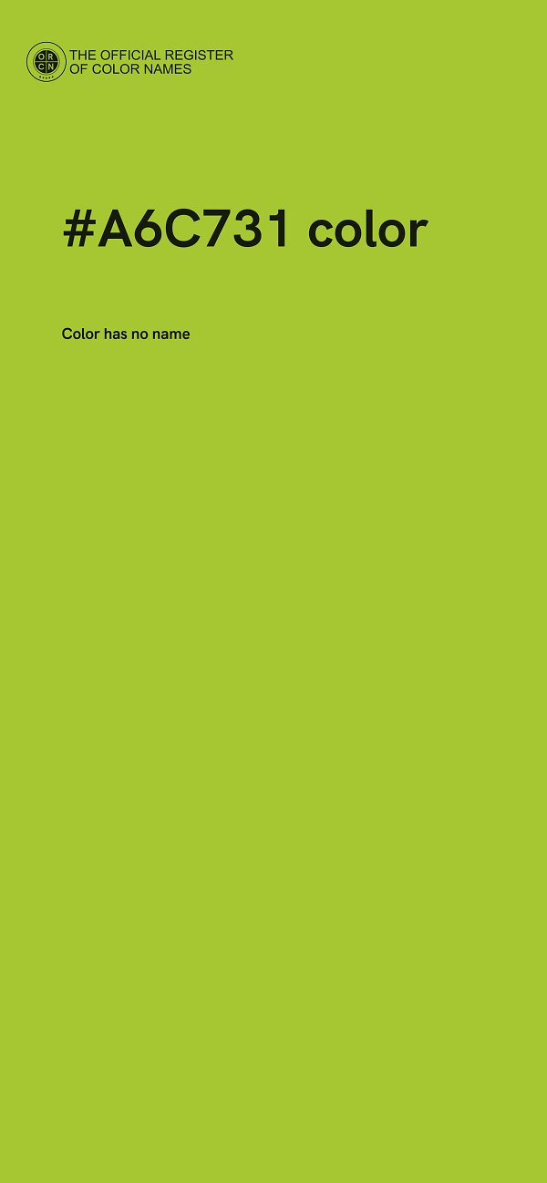 #A6C731 color image