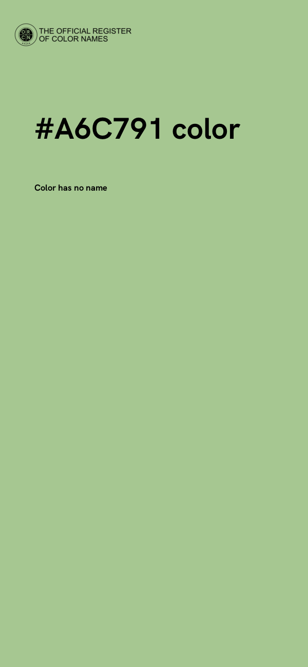 #A6C791 color image