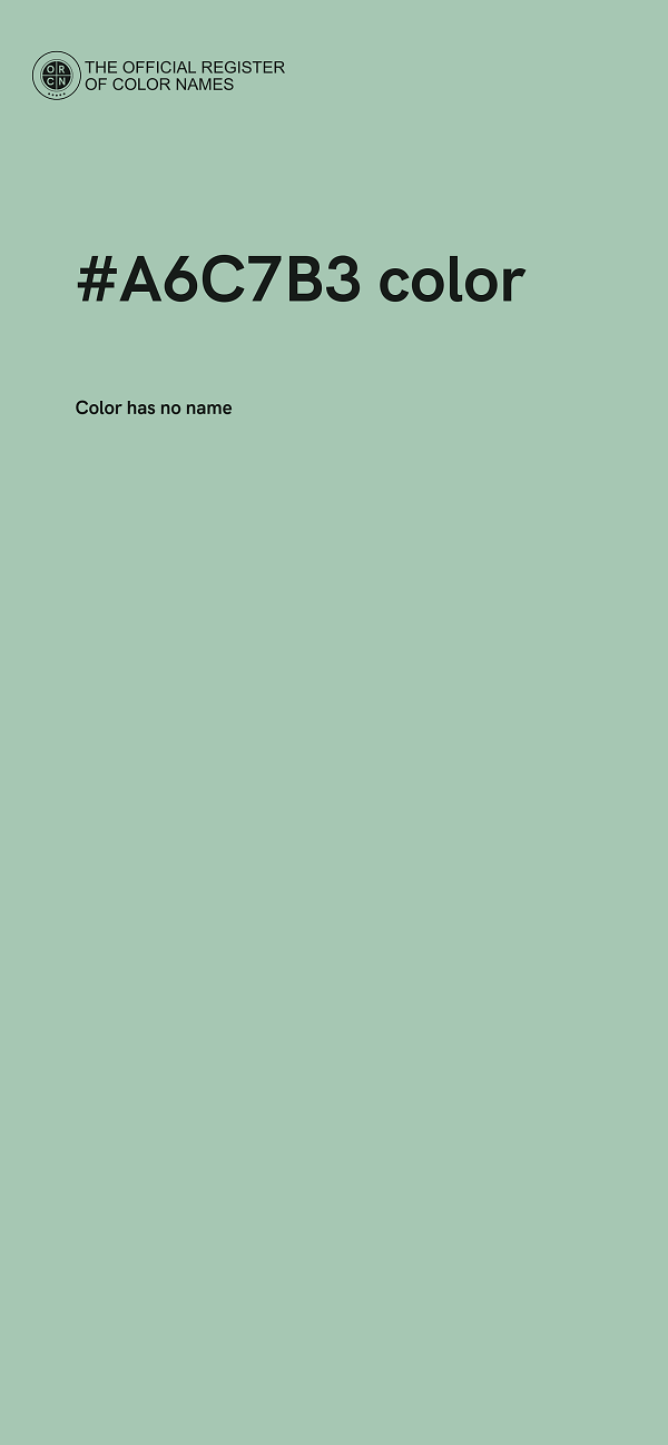#A6C7B3 color image