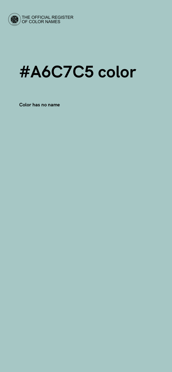#A6C7C5 color image