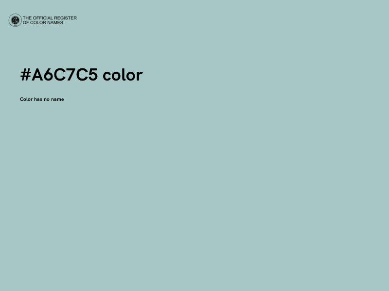 #A6C7C5 color image