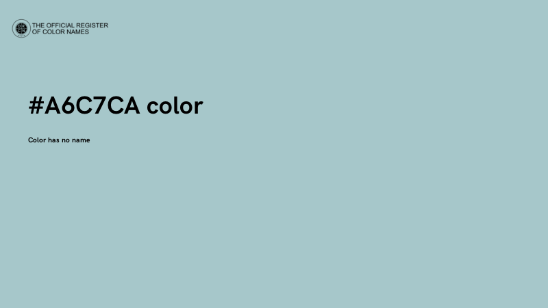 #A6C7CA color image