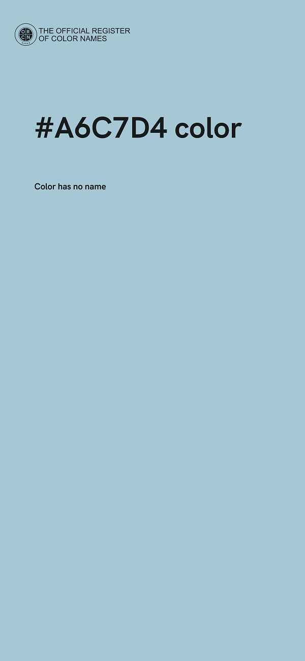 #A6C7D4 color image